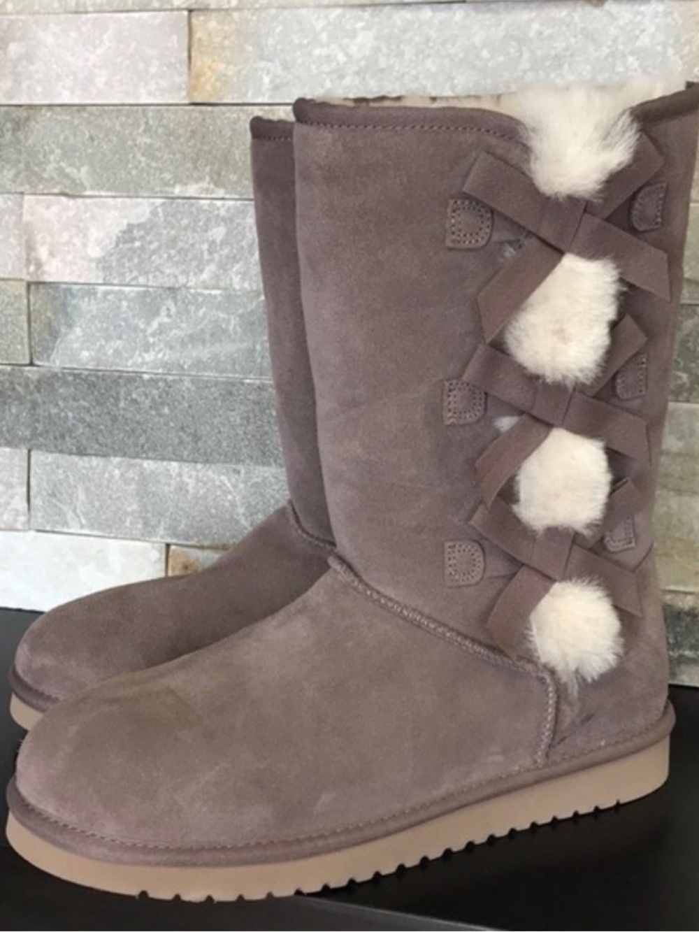 Koolaburra by UGG Victoria Tall Boots — Cinder Grey — Size 11